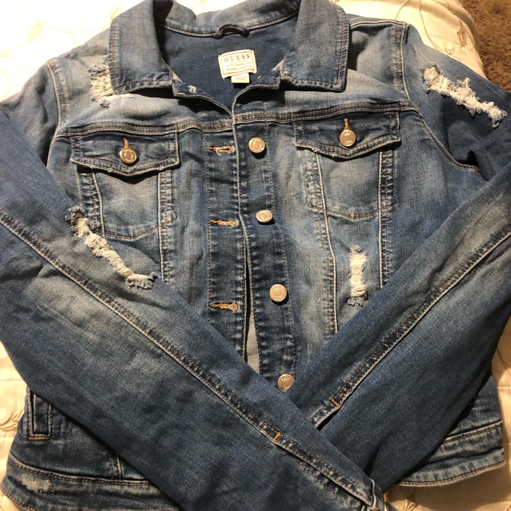 XL women’s guess jean jacket brand new with tags
